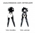 Vinyl PVC Latex-Anzug Catsuit